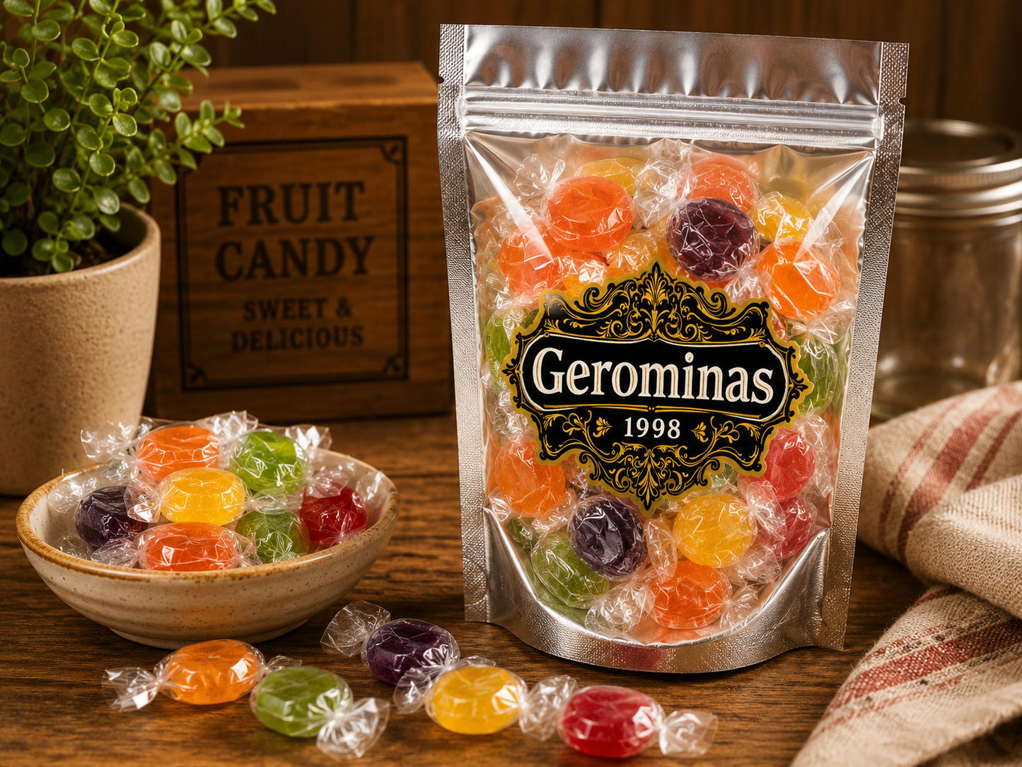 Gerominas Assorted Fruit Discs 2 lb product image from Gerominas at Pops Trading Company