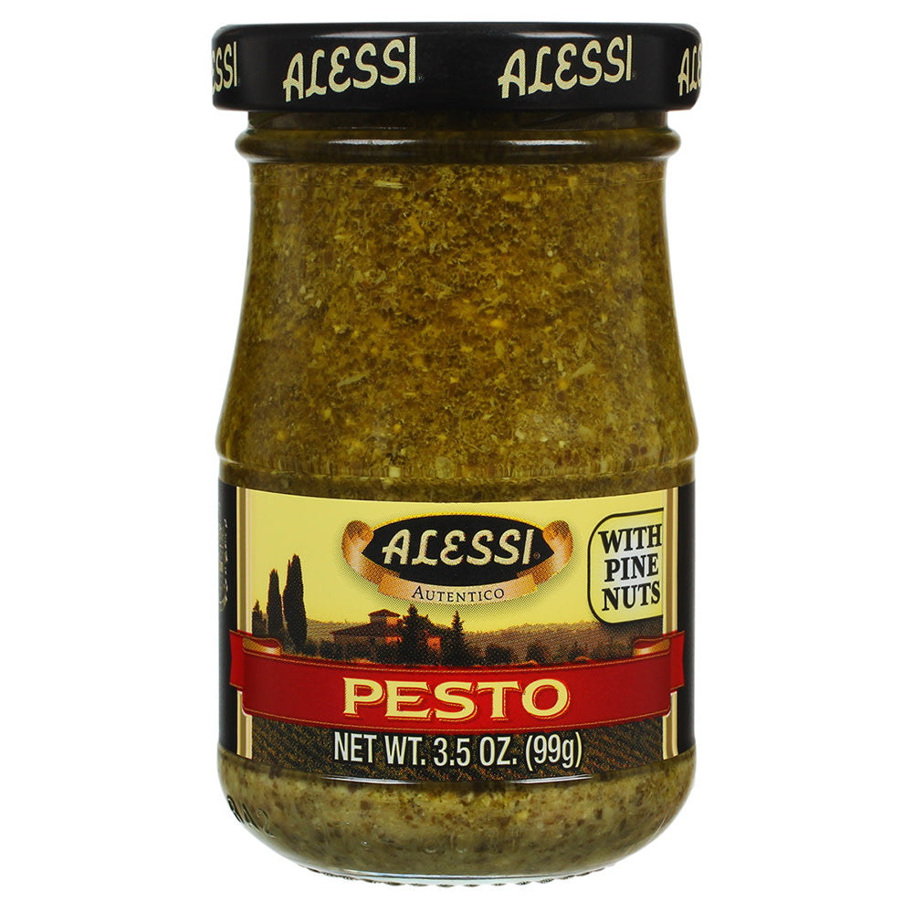 Alessi Pesto with Pine Nuts 3.5 oz - Alessi Italian Foods - Pops Trading Company