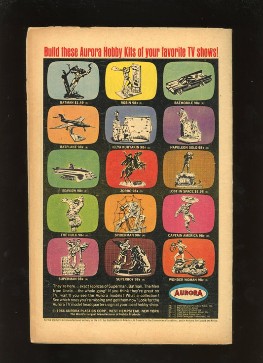 Avengers #38 (1967) back cover condition photo raw comic