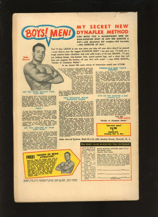 Tales of Suspense #63 (1965) back cover condition photo raw comic