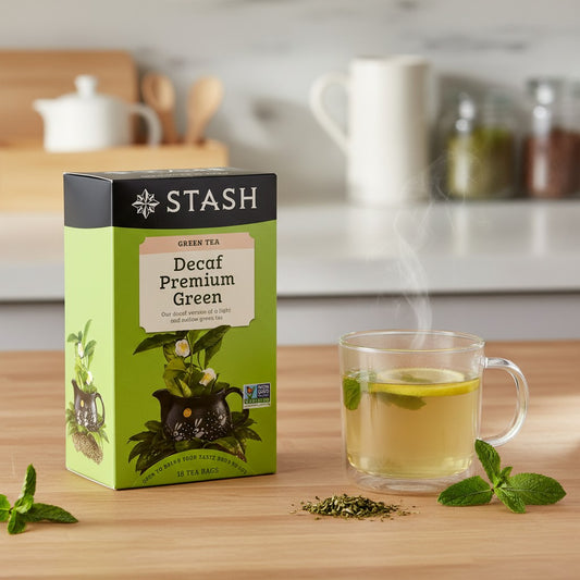 Stash Decaf Premium Green Tea Bags 30ct product image at Pops Trading Company
