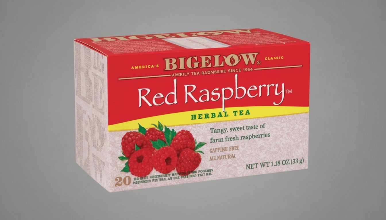 Bigelow Red Raspberry Herbal Tea Tea Bags product image - Pops Trading Company
