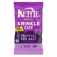 Kettle Brand Krinkle Cut Truffle & Sea Salt Potato Chips 5 oz Bags bag - Krinkle Cut Truffle & Sea Salt flavor