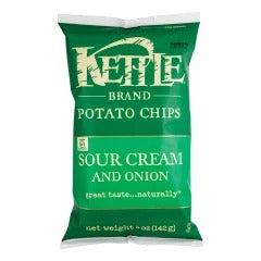 Kettle Brand Sour Cream & Onion Potato Chips 5 oz Bags bag - Sour Cream & Onion flavor