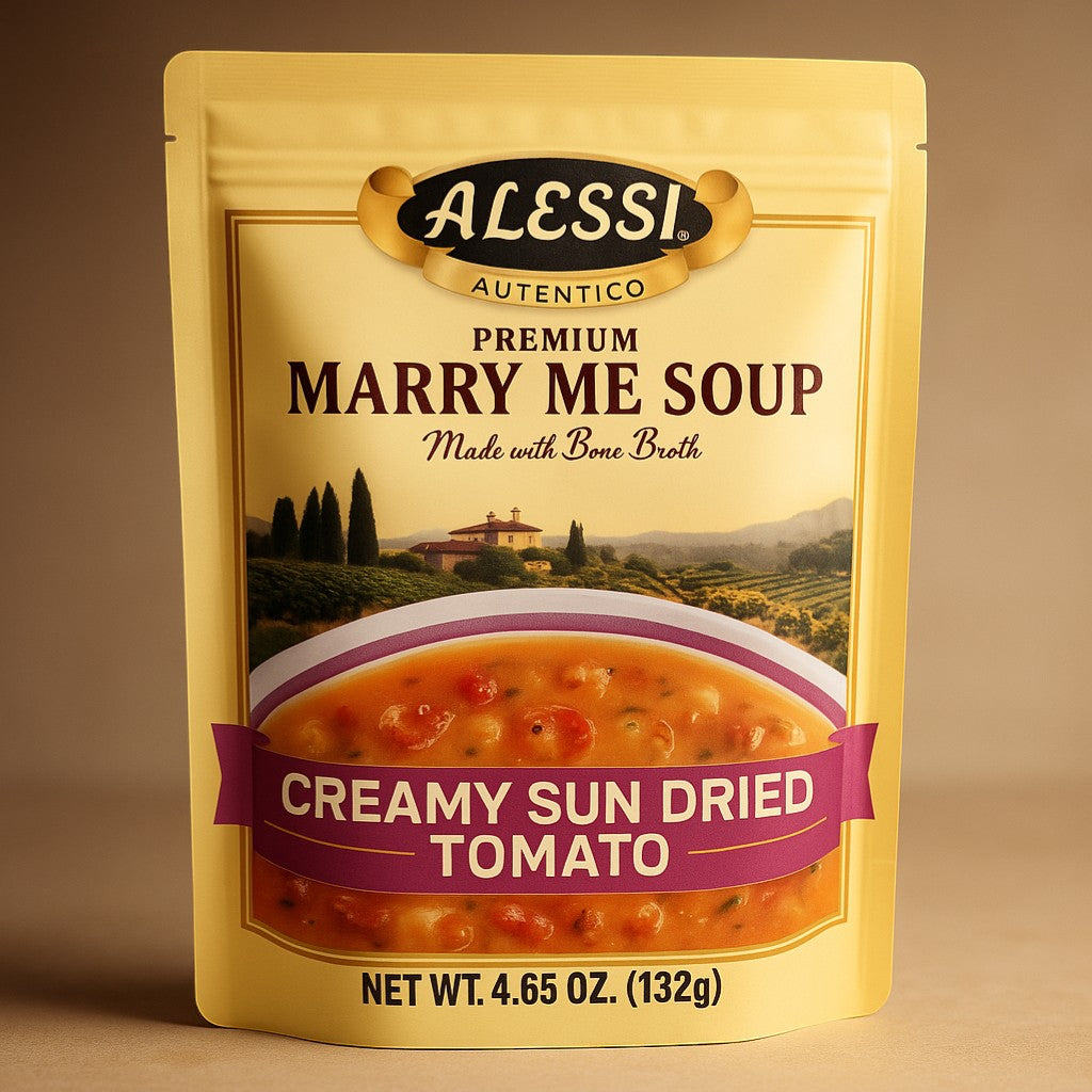 Alessi Marry Me Soup Creamy Sun-Dried Tomato Soup 4.65 oz product image - Pops Trading Company