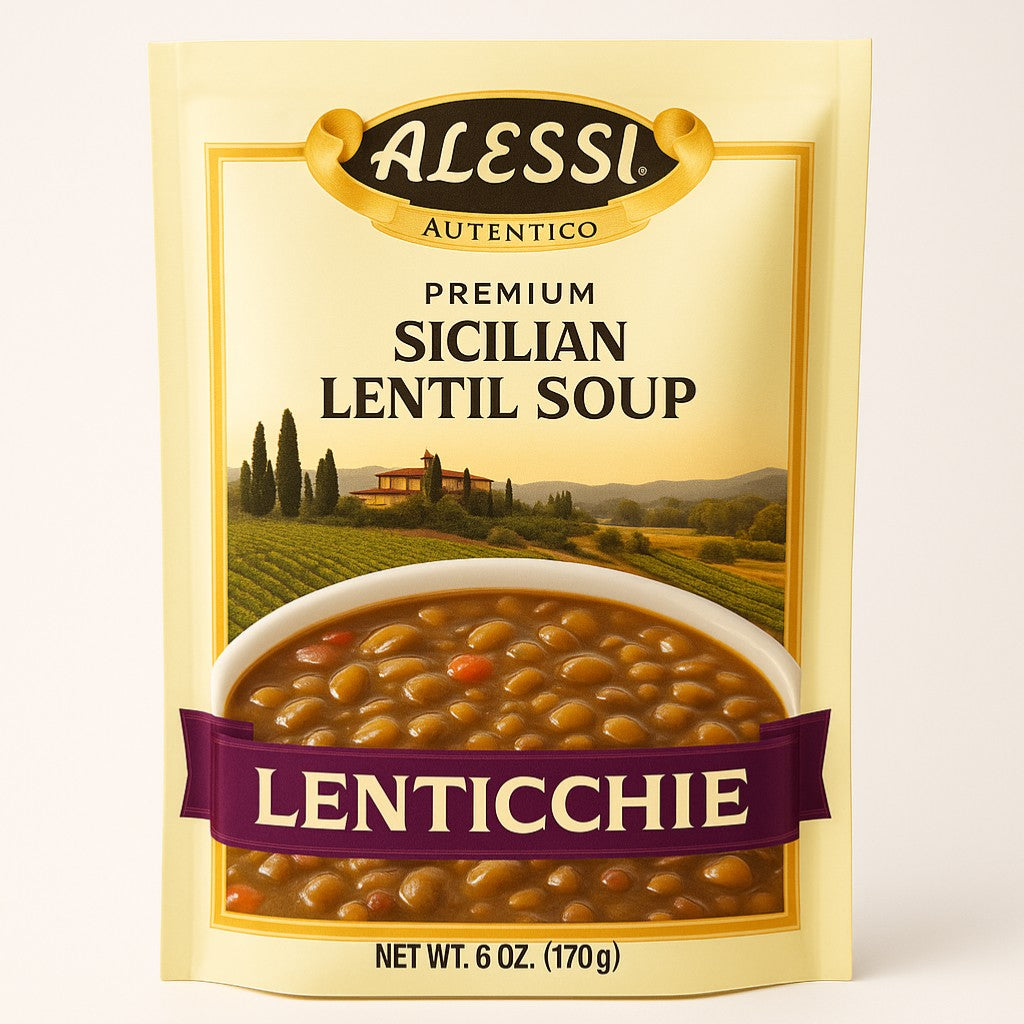 Alessi Lenticchie Sicilian Lentil Soup Mix 6 oz product image - Pops Trading Company