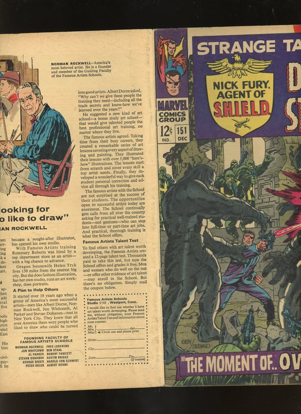 Strange Tales #151 (1966) Jim Steranko 1st Marvel Work VG 4.0