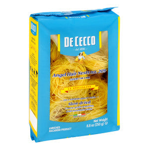 De Cecco Angel Hair Nests 8.8 oz Box