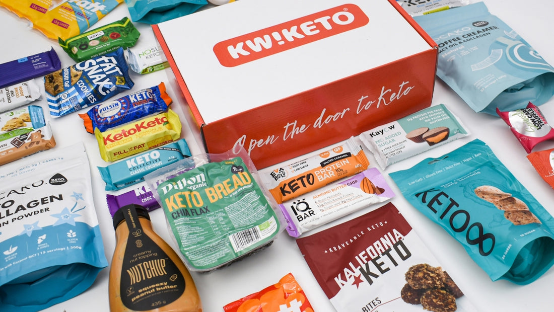 a variety of snacks are laid out on a table
