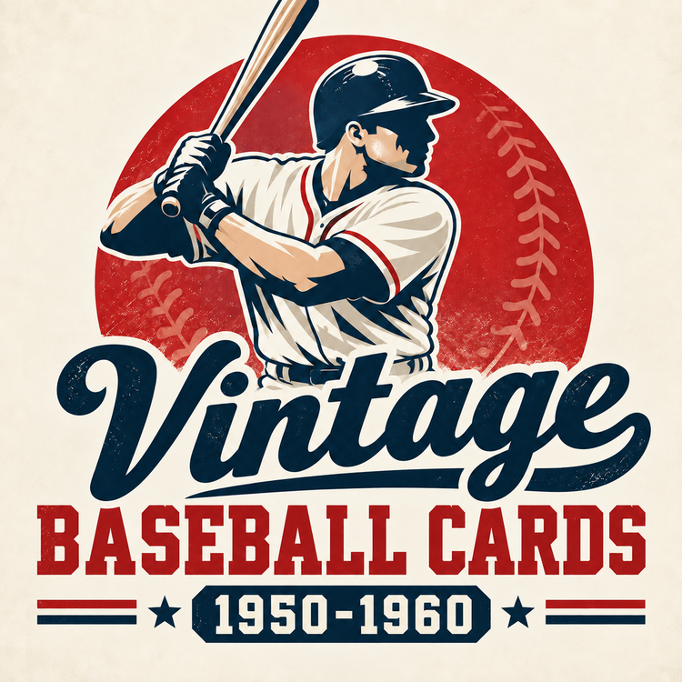 Vintage baseball cards from 1950 to 1960 collection