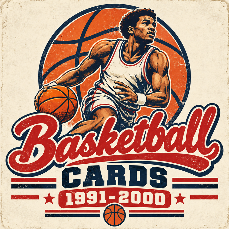 Basketball cards from 1991 to 2000 collection