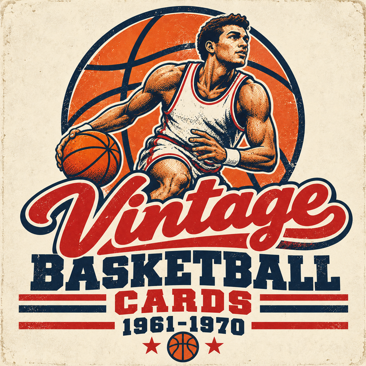 Vintage basketball cards from 1961 to 1970 collection