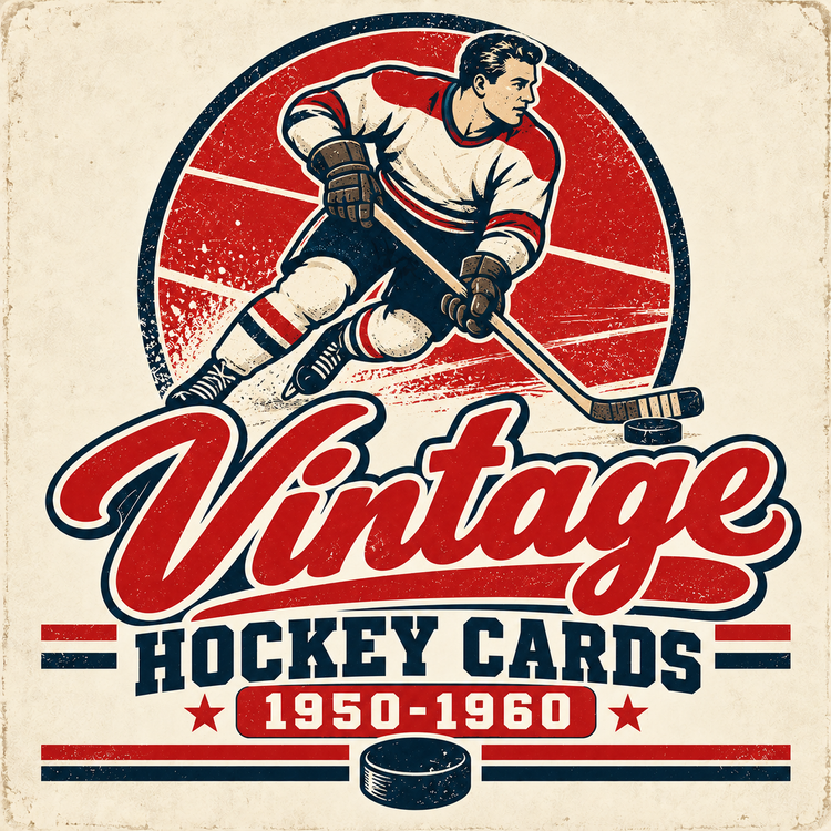 Vintage hockey cards from 1950 to 1960 collection