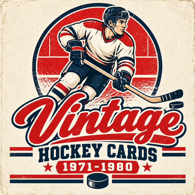 Vintage hockey cards from 1971 to 1980 collection