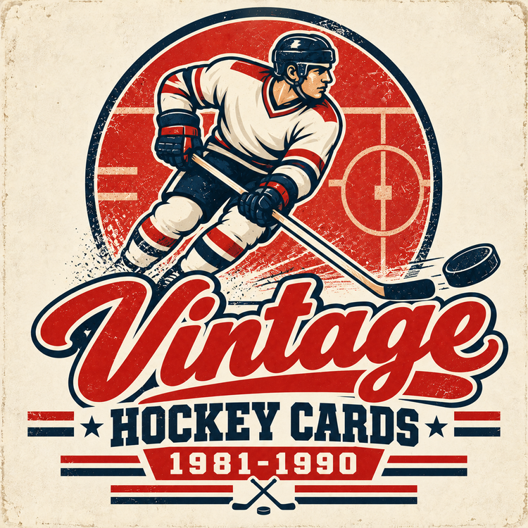 Vintage hockey cards from 1981 to 1990 collection