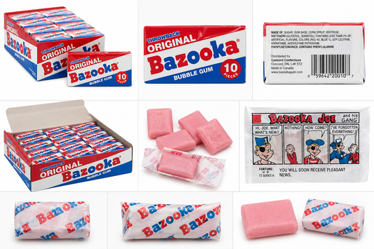 Bazooka Original Bubble Gum 12ct Box product image at Pops Trading Company