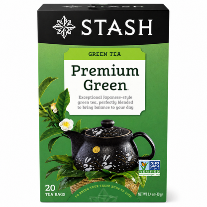 Stash Premium Green Tea Bags 30ct product image at Pops Trading Company