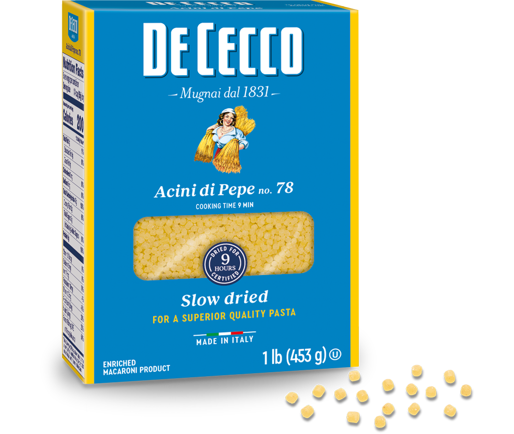 De Cecco Acini di Pepe #78 Pasta 16 oz package