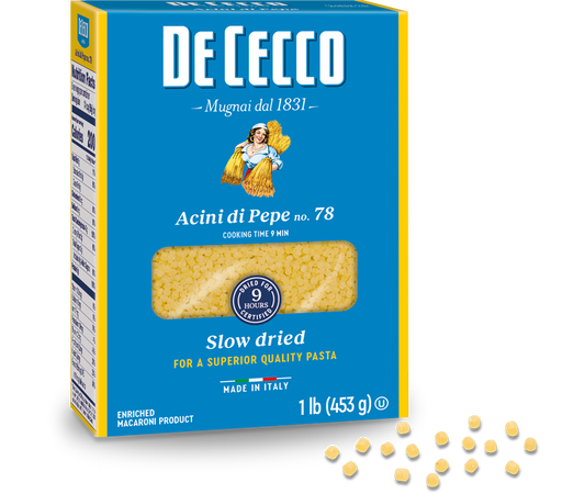 De Cecco Acini di Pepe #78 Pasta 16 oz package
