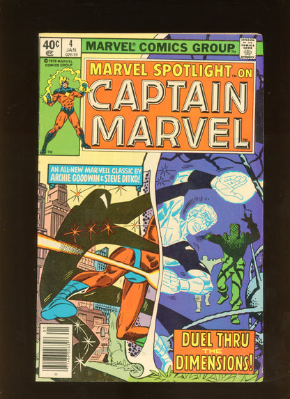 Marvel Spotlight on Captain Marvel #4 (1980) Steve Ditko Newsstand
