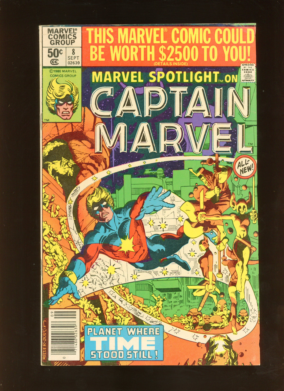 Marvel Spotlight on Captain Marvel #8 (1980) Newsstand