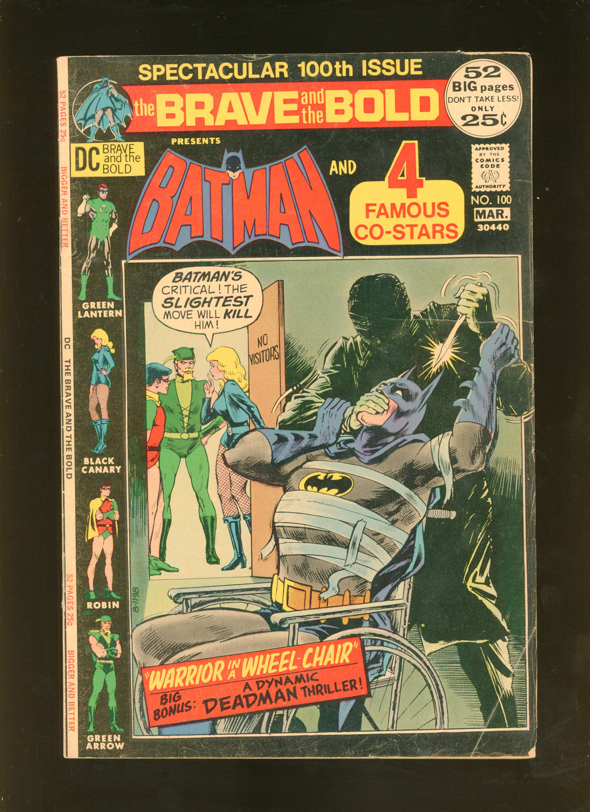 The Brave and the Bold #100 (1972) Batman Green Lantern Black Canary