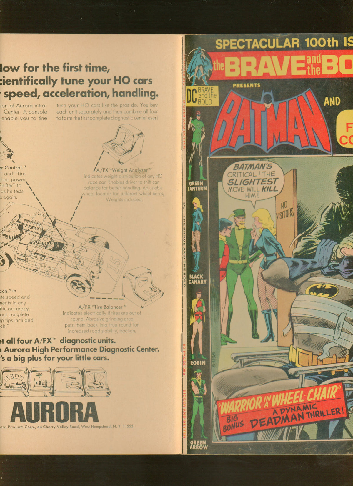 The Brave and the Bold #100 (1972) Batman Green Lantern Black Canary