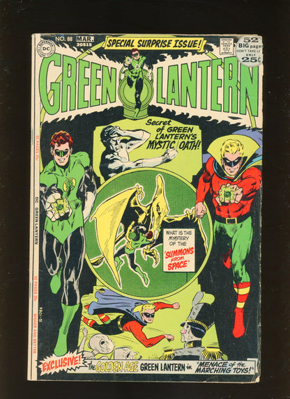 Green Lantern #88 (1972) Neal Adams Alan Scott Hal Jordan 52-Page