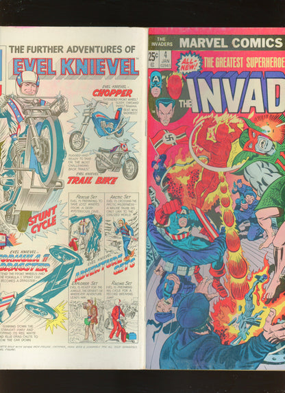 The Invaders #4 (1976) U-Man Captain America Sub-Mariner Marvel