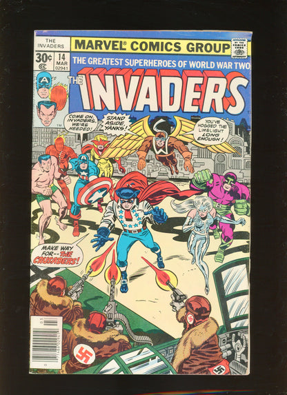 The Invaders #14 (1977) 1st Crusaders Marvel Newsstand