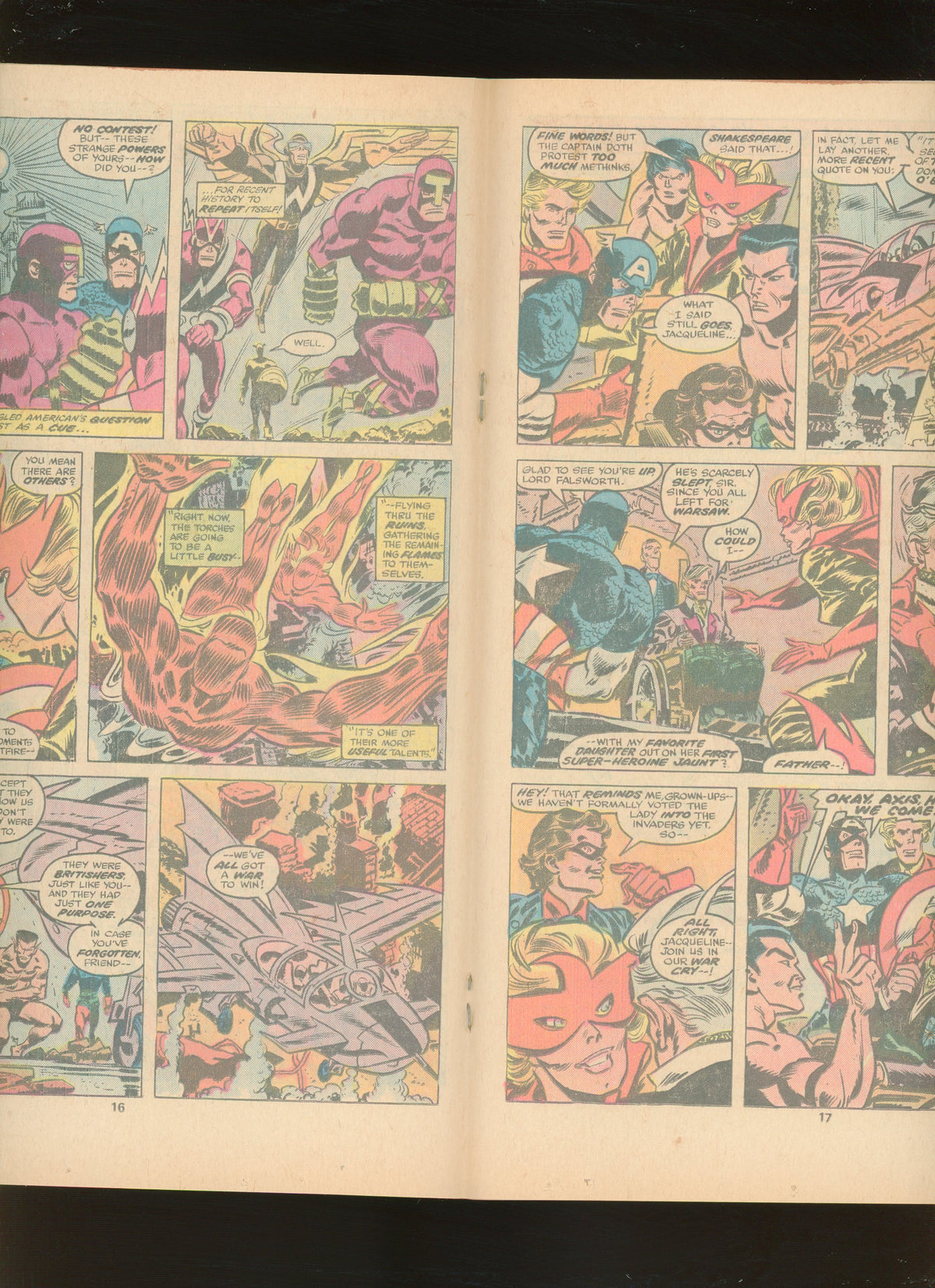 The Invaders #14 (1977) 1st Crusaders Marvel Newsstand