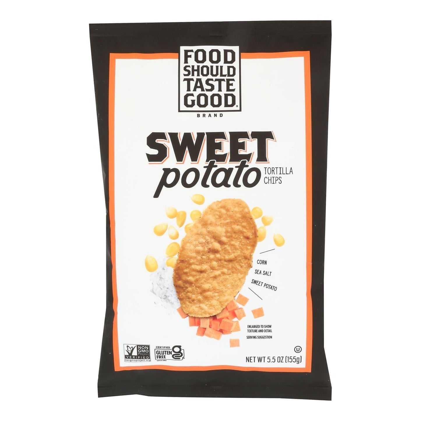 Food Should Taste Good Sweet Potato Tortilla Chips 5.5 oz Bag