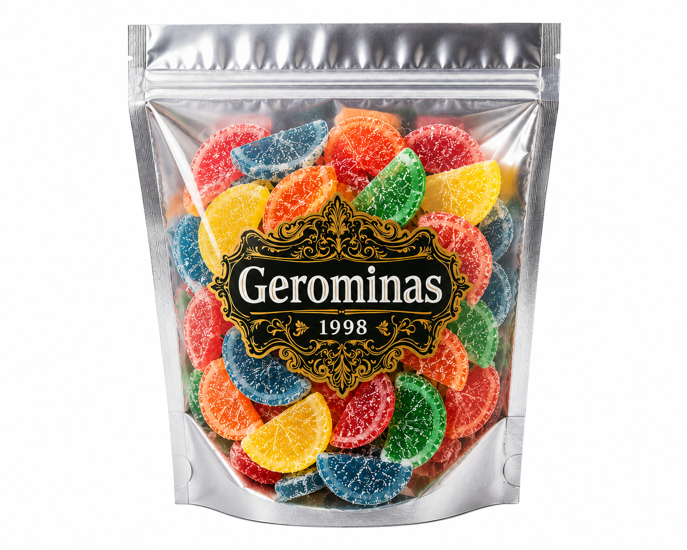 Gerominas Mini Assorted Fruit Slices 8 oz product image from Gerominas at Pops Trading Company