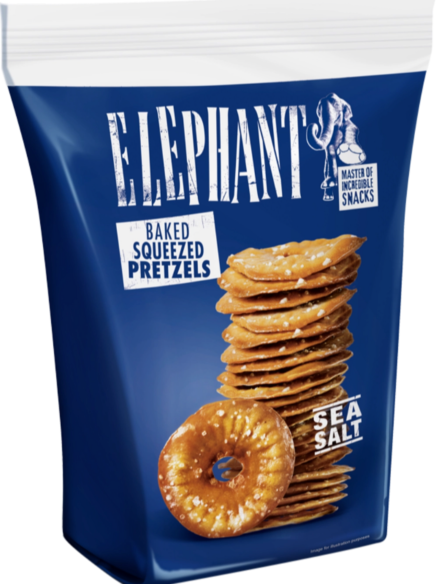 Elephant Baked Squeezed Pretzels Sea Salt product image at Pops Trading Company