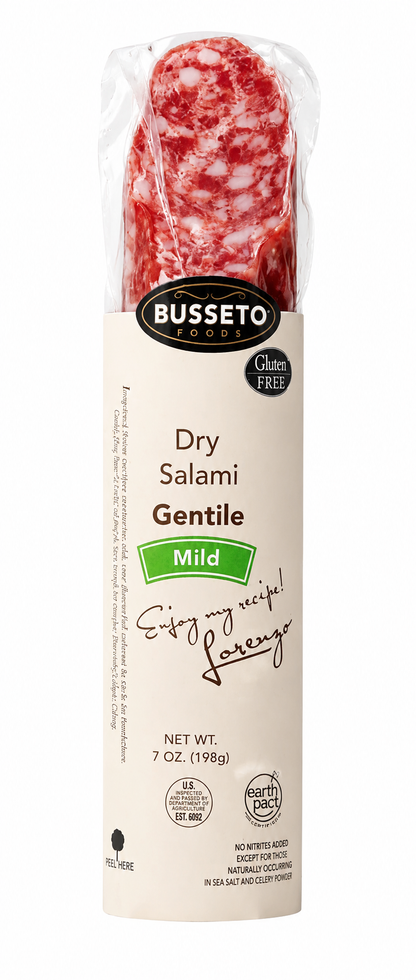 Busseto Mild Gentile Dry Salami 7 oz 15ct case pack product image