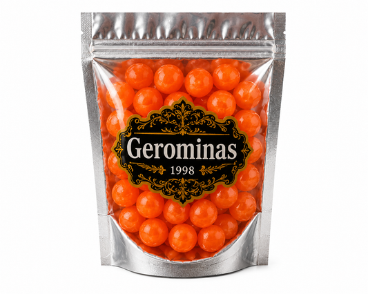Gerominas Orange Fruit Sours 8 oz product image from Gerominas at Pops Trading Company