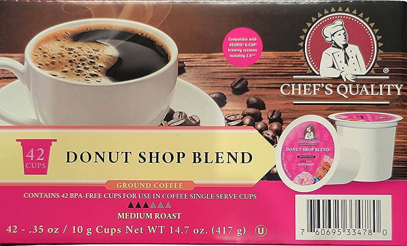 Chef's Quality Donut Shop Blend Single Serve Coffee Cups 42ct product image at Pops Trading Company