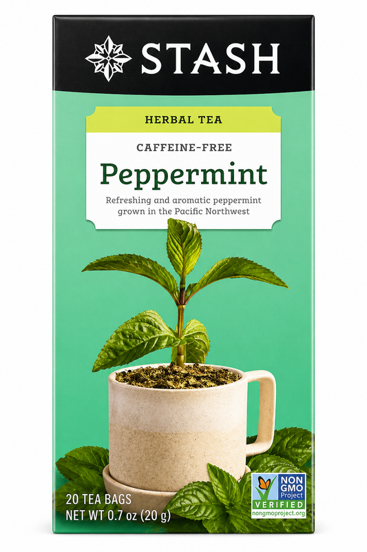 Stash Peppermint Herbal Tea Bags 30ct product image at Pops Trading Company