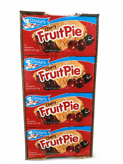 Drake's Cherry Fruit Pies – 8 Individually Wrapped 4 oz Pies