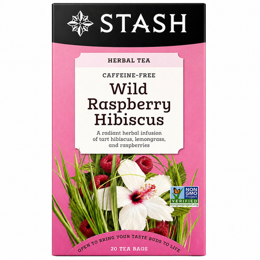Stash Wild Raspberry Hibiscus Herbal Tea 30ct product image at Pops Trading Company