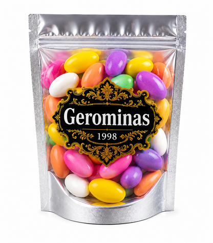 Gerominas Assorted Jordan Almonds 8 oz product image from Gerominas at Pops Trading Company