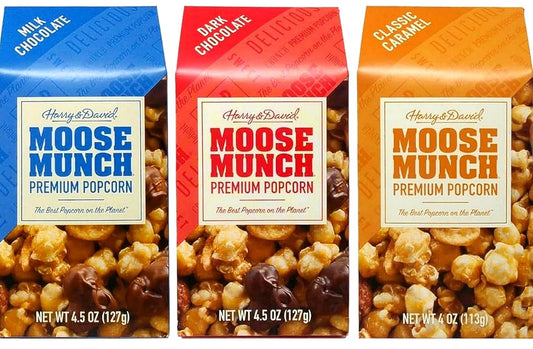 Harry & David Moose Munch® Gourmet Popcorn 3-Flavor Variety Pack product image at Pops Trading Company