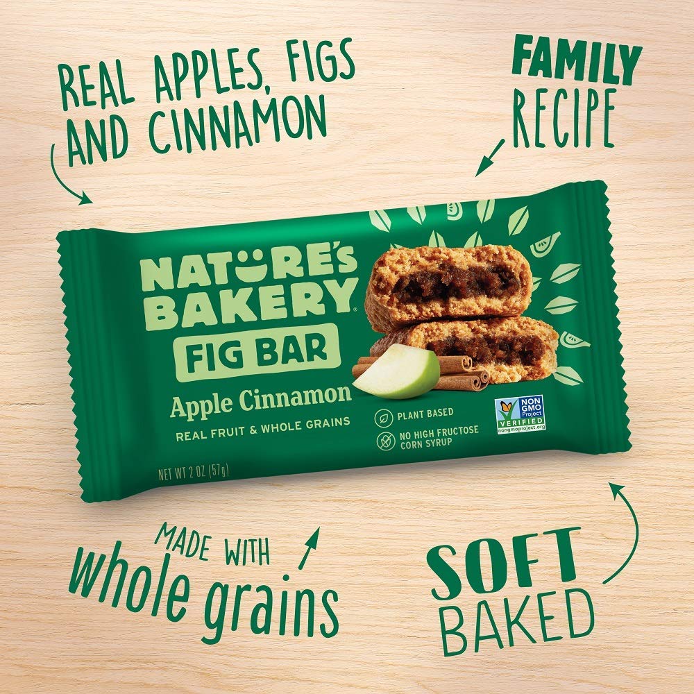 Nature’s Bakery Whole Wheat Fig Bars – 14 Count Variety Sampler side package detail image - Pops Trading Company