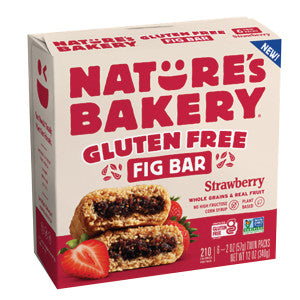 Nature's Bakery Gluten Free Strawberry Fig Bars 12 oz Box front of box