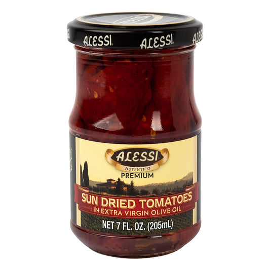 Alessi Sun Dried Tomatoes 7 oz - Alessi Italian Foods - Pops Trading Company