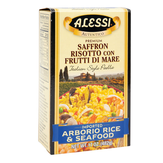 Alessi Saffron Risotto Rice & Seafood 17 oz - Alessi Italian Foods - Pops Trading Company