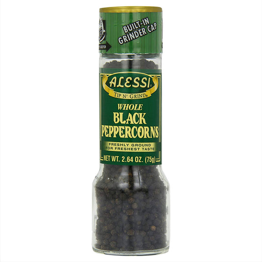Alessi Black Peppercorn Grinder 2.65 oz - Alessi Italian Foods - Pops Trading Company