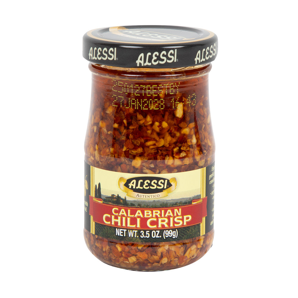 Alessi Calabrian Chili Crushed Spread in Oil 3.5 oz - Alessi Italian Foods - Pops Trading Company
