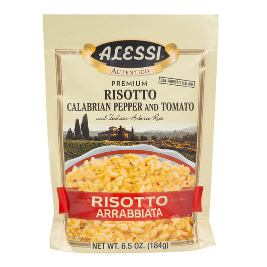 Alessi Risotto Arrabbiata 8 oz - Alessi Italian Foods - Pops Trading Company