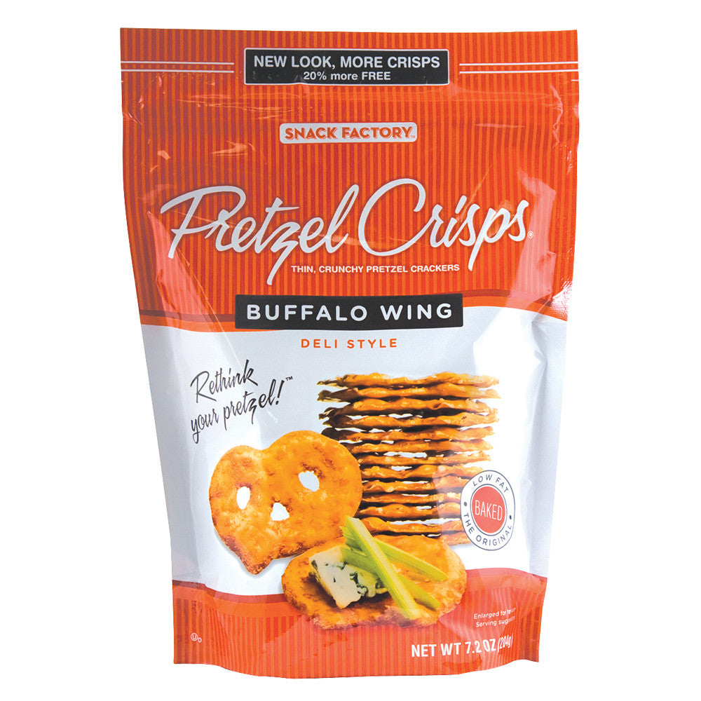 Snack Factory Pretzel Crisps Buffalo Wing 7.2 oz product package image